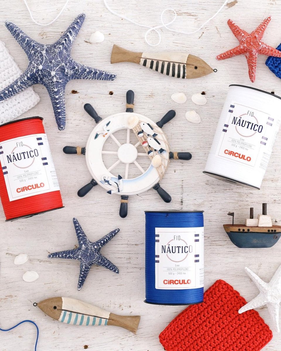 Close-up of Circulo Fio Náutico Yarn texture