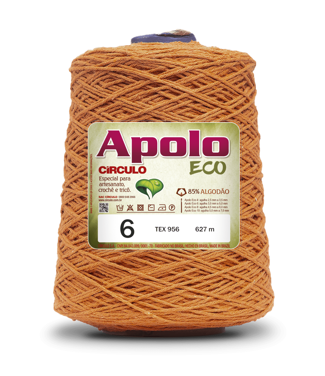 Apolo Eco 4/6 Cotton Cord Yarn – Ideal for Crochet Bags & Home Decor (600g) - Leo Hobby