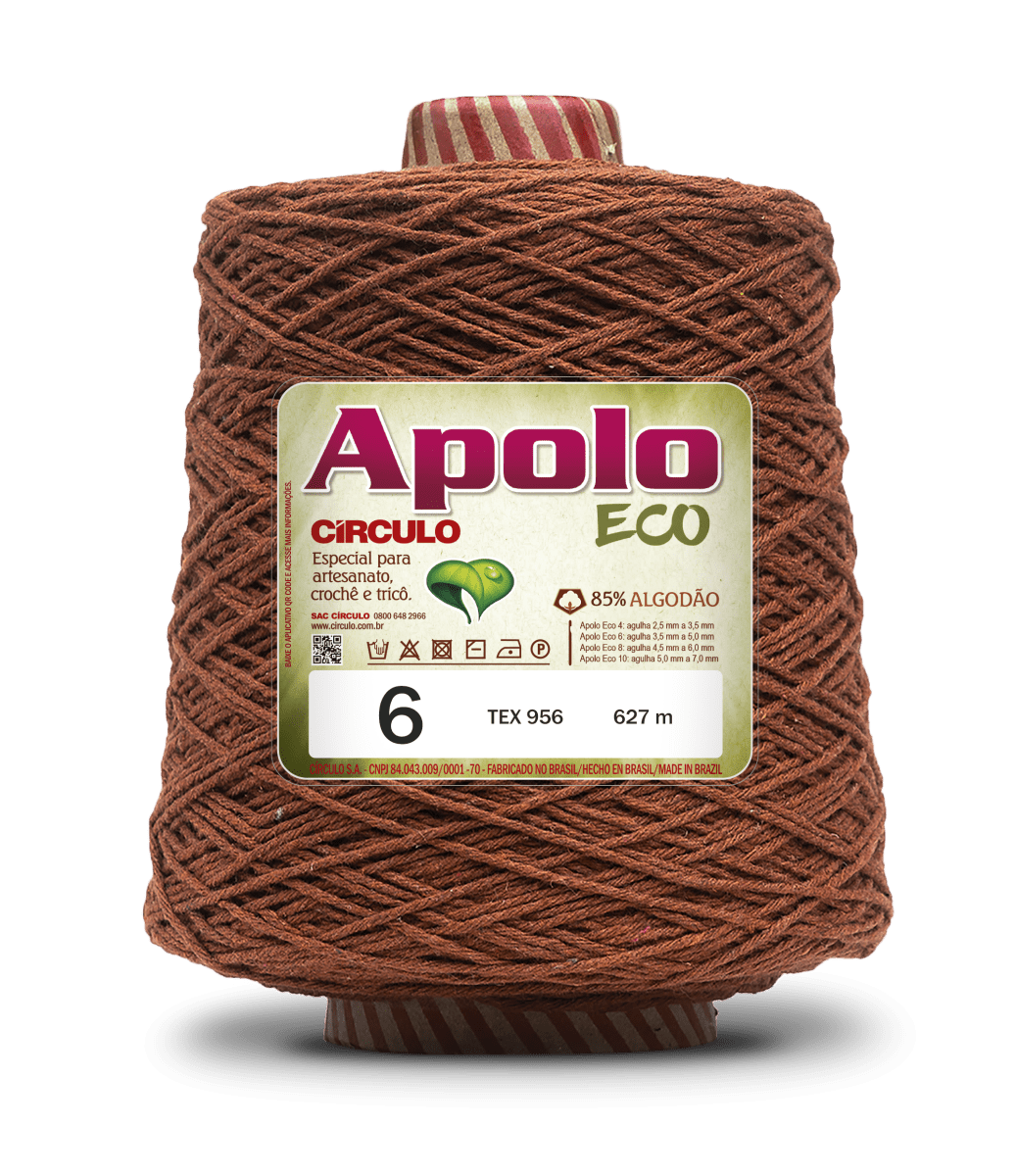 Apolo Eco 4/6 Cotton Cord Yarn – Ideal for Crochet Bags & Home Decor (600g) - Leo Hobby