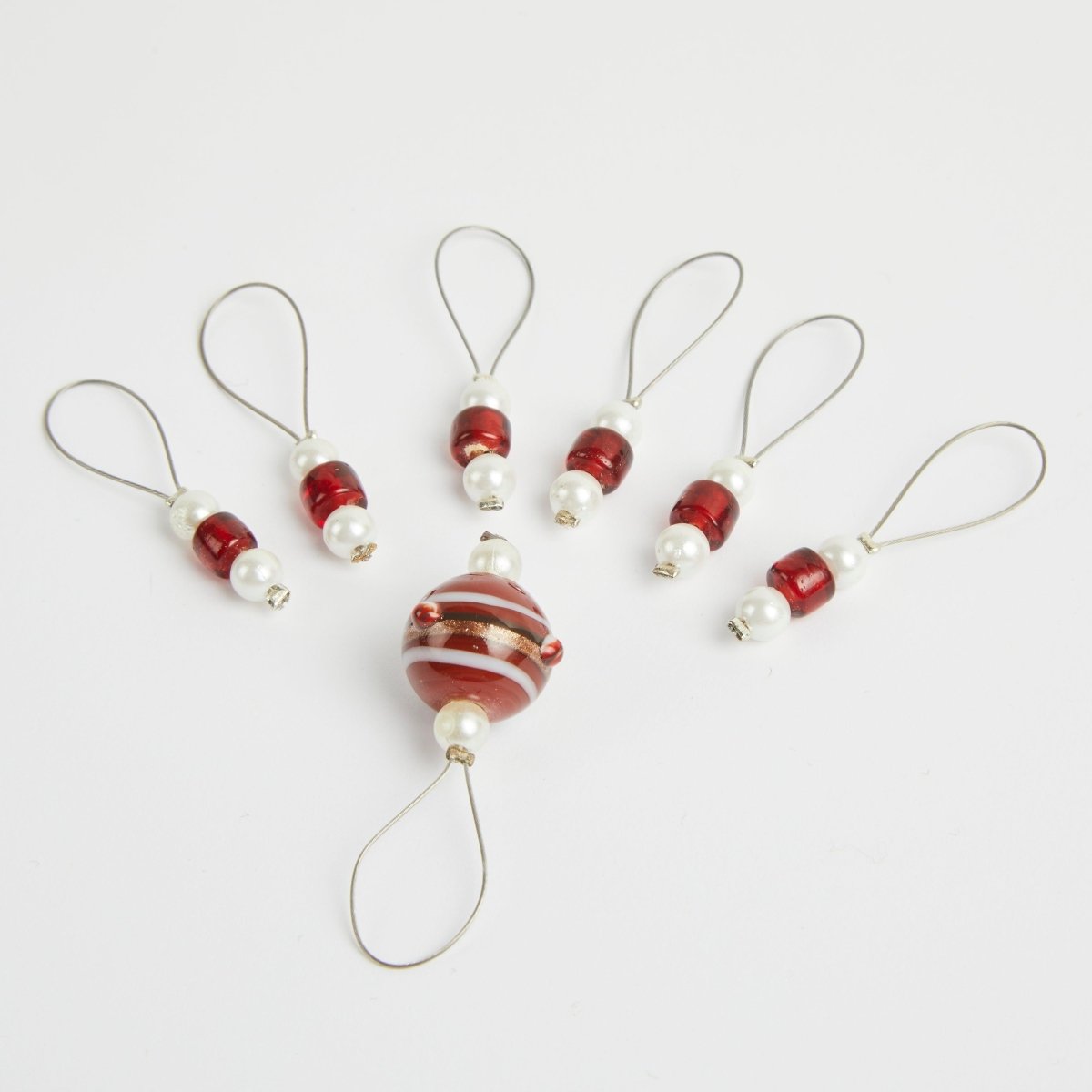 KnitPro NEW ZOONI Stitch Markers in Coloured Beads Amaryllis 