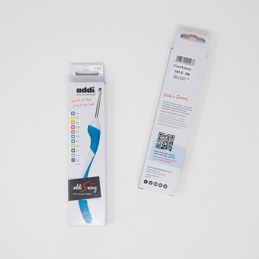 addiSwing Maxi Wool Crochet Hook - Ergonomic & Relaxing - Leo Hobby Marketplace