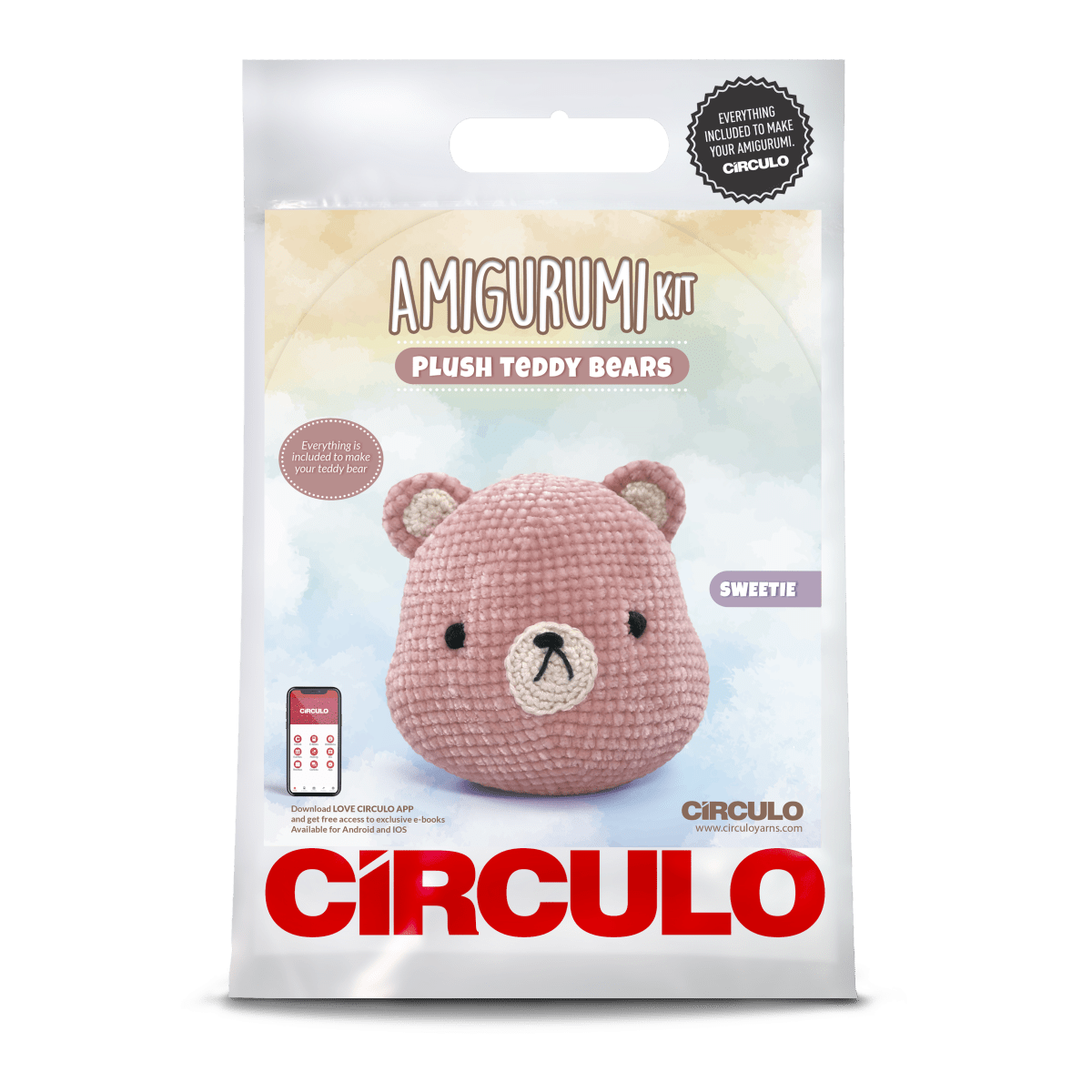 Circulo Amigurumi Kit Plush Teddy Collection - Sweetie - Leo Hobby